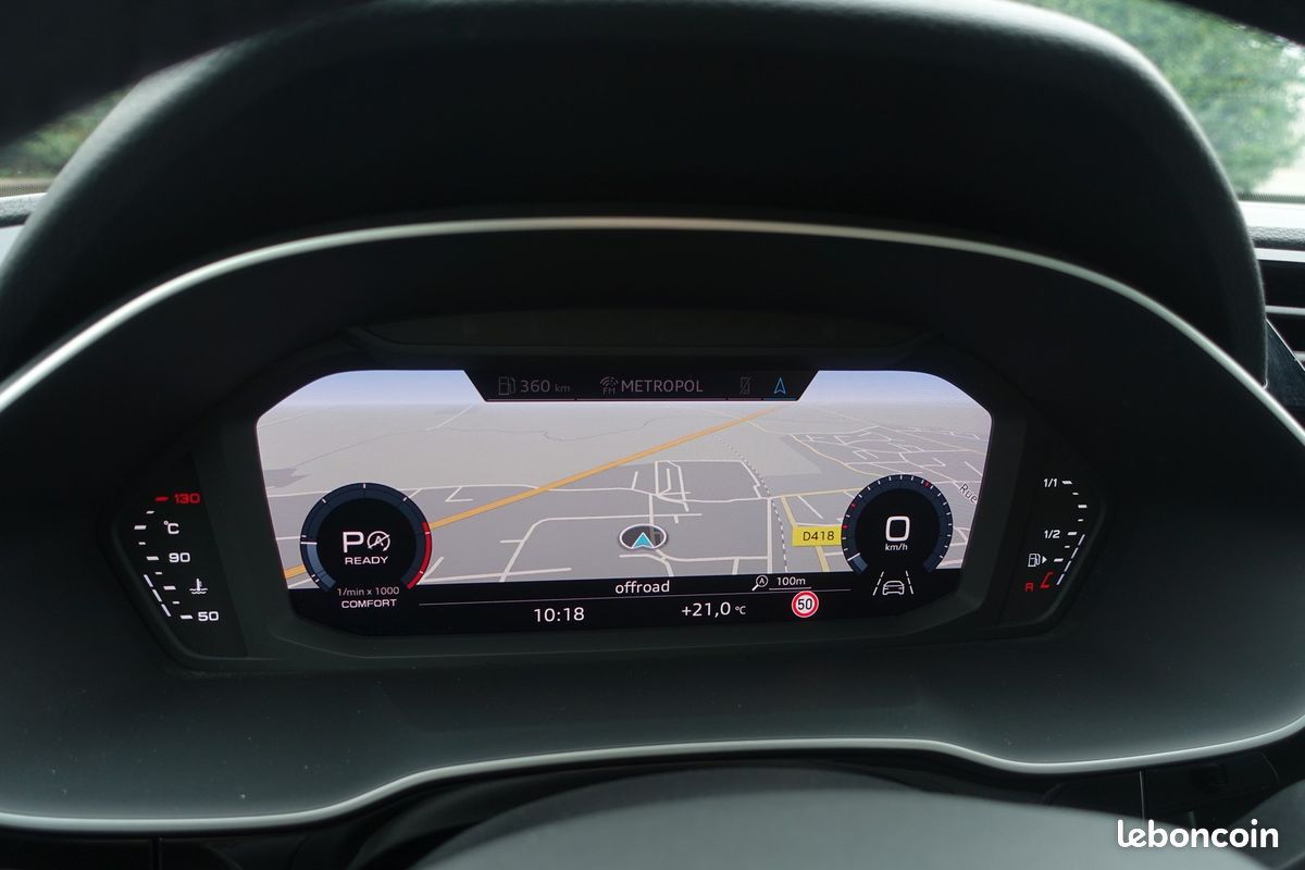 Q3 Sportback 35 Tdi 150cv S-Tronic Virtual cockpit/Cuir sport chauffant/Toit ouvrant/Carplay/Grd Gps Europe/Régulateur/Hayon électrique/Attelage/1°Main/Garantie 12 mois (image 13)