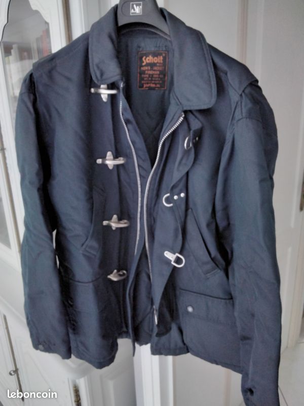 Manteau homme SCHOTT Fireman vintage TBE (image 1)
