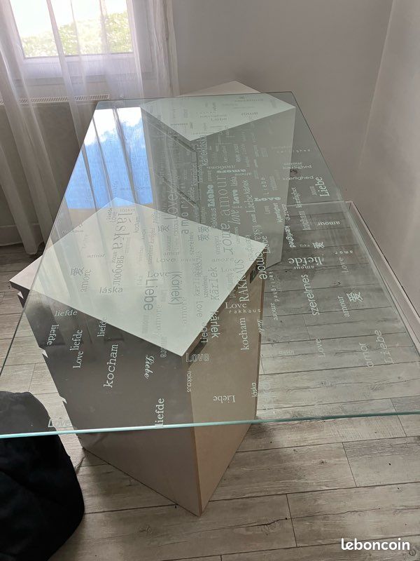 Plateau verre 150 X 80 cm (image 1)