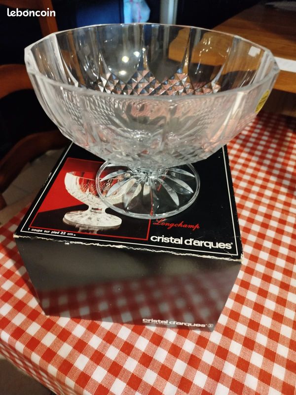 Coupe Longchamp en cristal d'Arques (image 3)