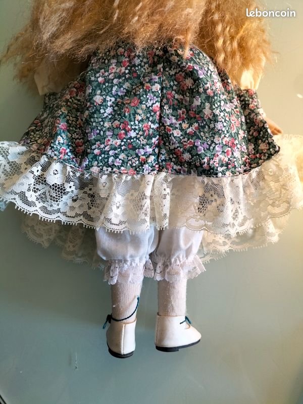 Poupée Porcelaine Nostalgia Mint Moonflower - Dolls Collection 1995 - 42 Cm