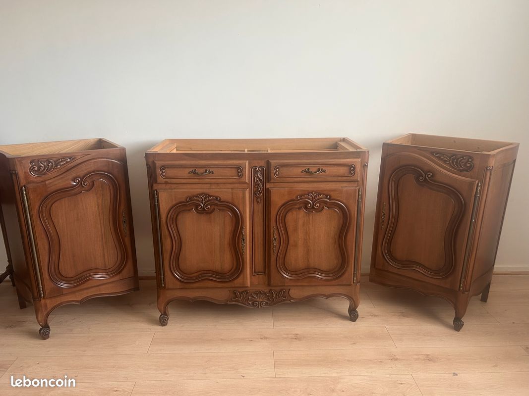 Grand buffet bois massif style Louis XV démontable (image 3)