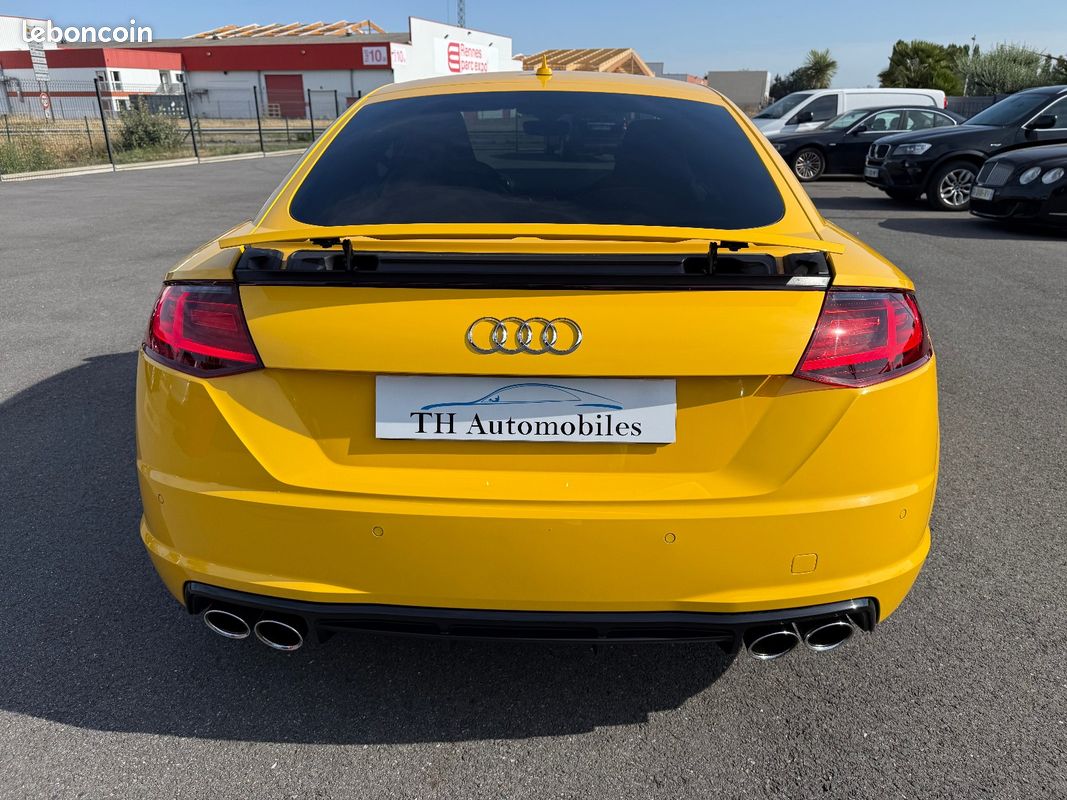AUDI TTS III COUPE 2.0 TFSI 310 QUATTRO S TRONIC / Jaune VEGAS / Keyless / sieges cuir-Alcantara sport chauffants / régul vitesse / radar de recul / état incroyable (image 4)