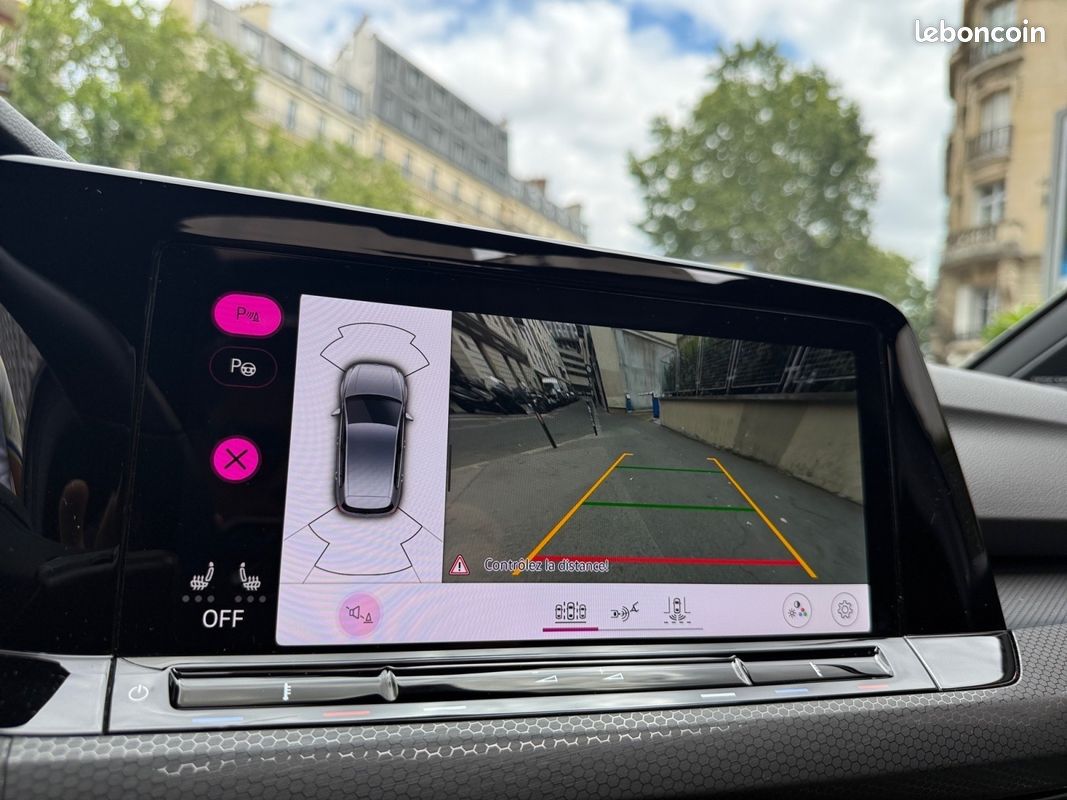 Volkswagen golf 2.0 tdi scr 200 dsg7 gtd/apple carplay/toit ouvrant/attelage/harman kardon/garantie 12 mois (image 13)