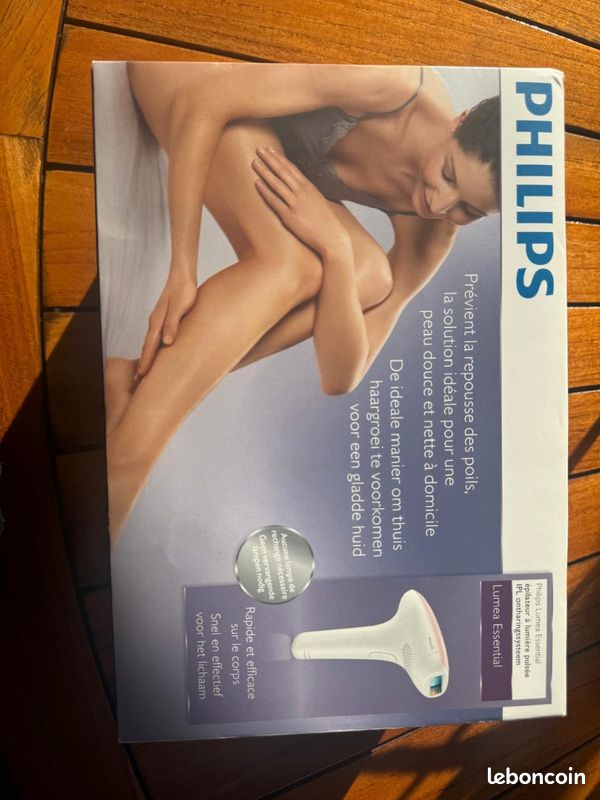 Épilateur Lumière Pulsée Philips Lumea Essential BRI8063 - Occasion Bon état - Pour Jambes/bras