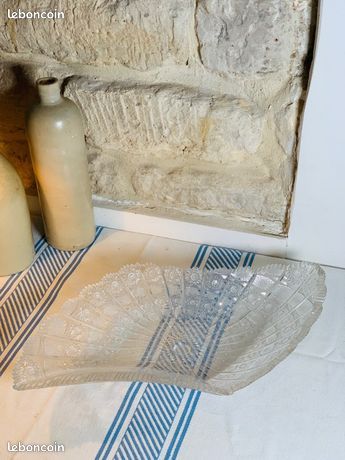 Grand plat lourd en verre taille haute qualité (image 1)