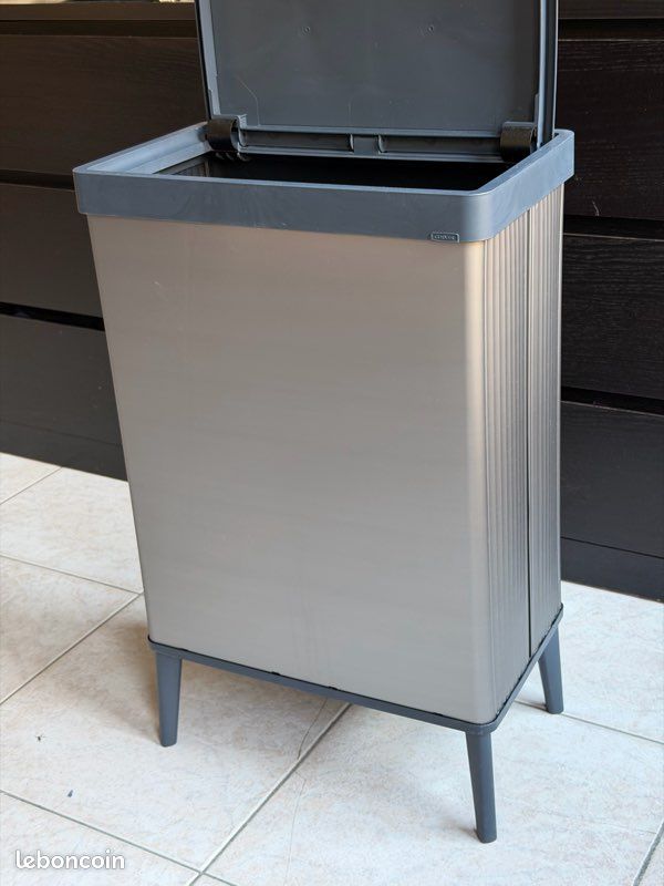 Poubelle de tri Curver Ready to collect blanc 10 L