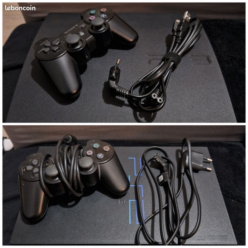 Coque Inférieure PlayStation 2 Slim – SCPH-70004 – Pièce Détachée Grise
