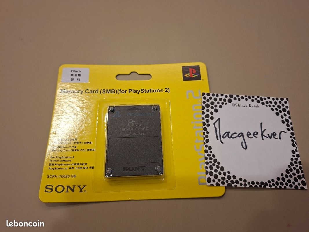 Carte Mémoire Playstation 2 PS2 SCPH-10020 Console De Jeux Sony D47