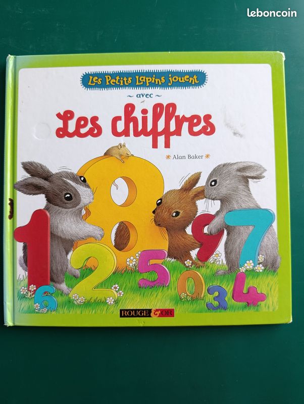 Les petits lapins jouent avec les chiffres (image 1)