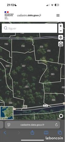 Parcelle en forêt