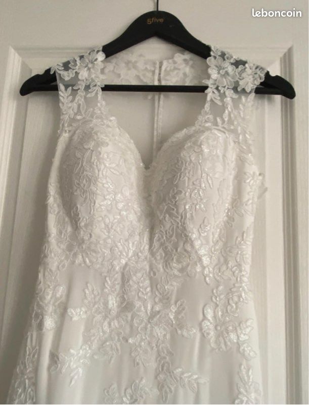 Robe de mariée ivoire satinée (image 8)