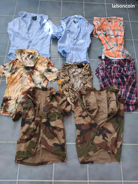 Lot vêtements homme (pull, t-shirts, polos, chemises, pantalons etc...) (image 4)