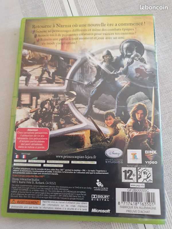 Jeu Xbox360 " Narnia " (image 5)