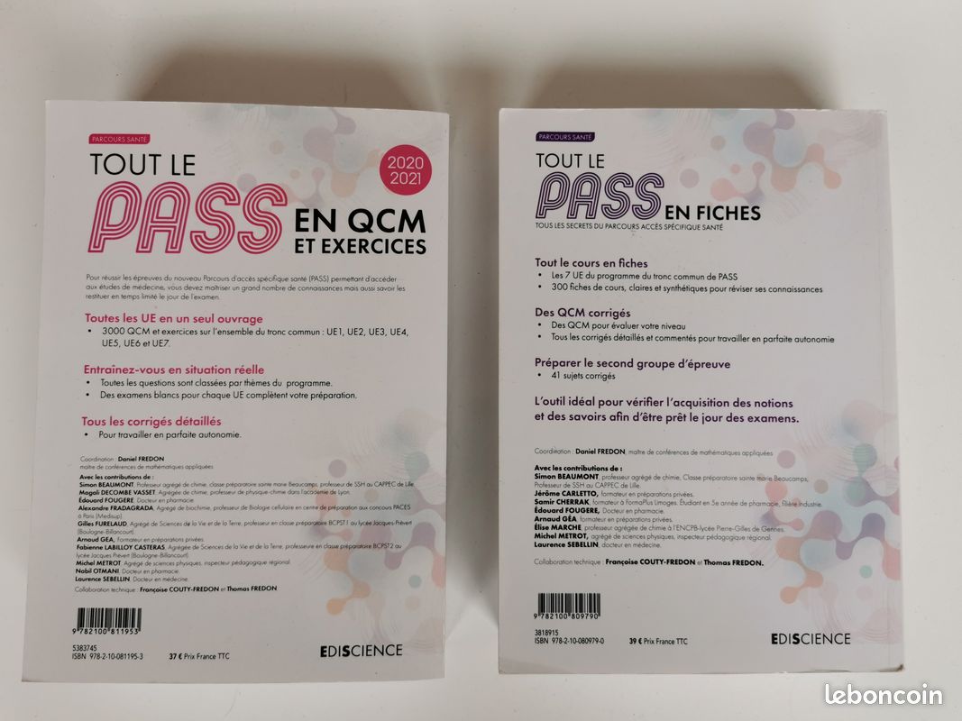 Tout le PASS en QCM et exercices / Fiches (image 2)