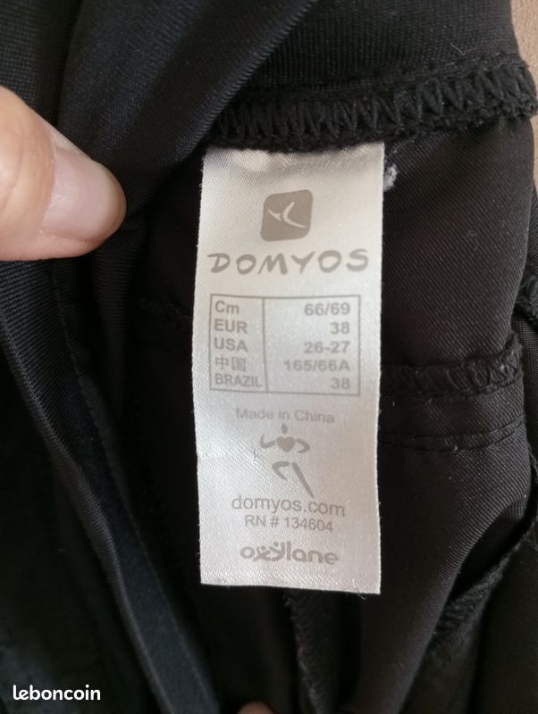 Lot de 2 joggings pantacourt Décathlon Domyos - Taille M (image 6)