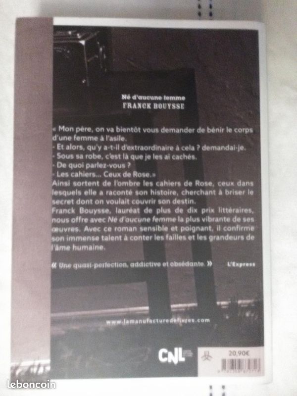 Né D'aucune Femme – Franck Bouysse (image 4)