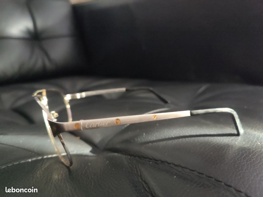 Lunettes CARTIER vintage modèle Santos luxe collection (image 5)