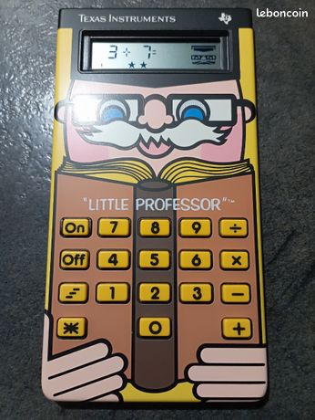 Calculatrice vintage texas instrument profesor 1.2.3 - Collection