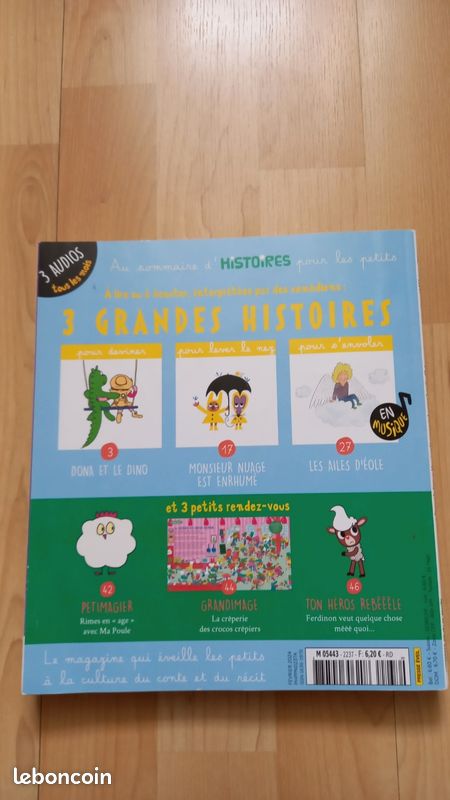 Histoires pour les petits. Lot de 6 n° plus 1 CD sous blister (image 7)