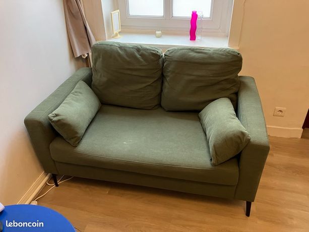 Canapé 2 places en velours côtelé