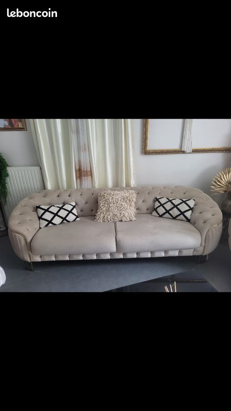 Canapé et fauteuil très bon état (image 1)