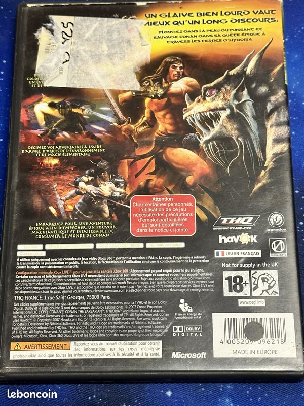 Conan - Xbox 360 à vendre sur - 8946