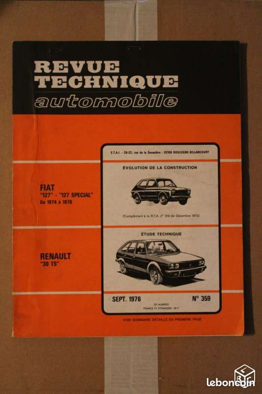 Revue Technique Automobile: Renault (image 3)