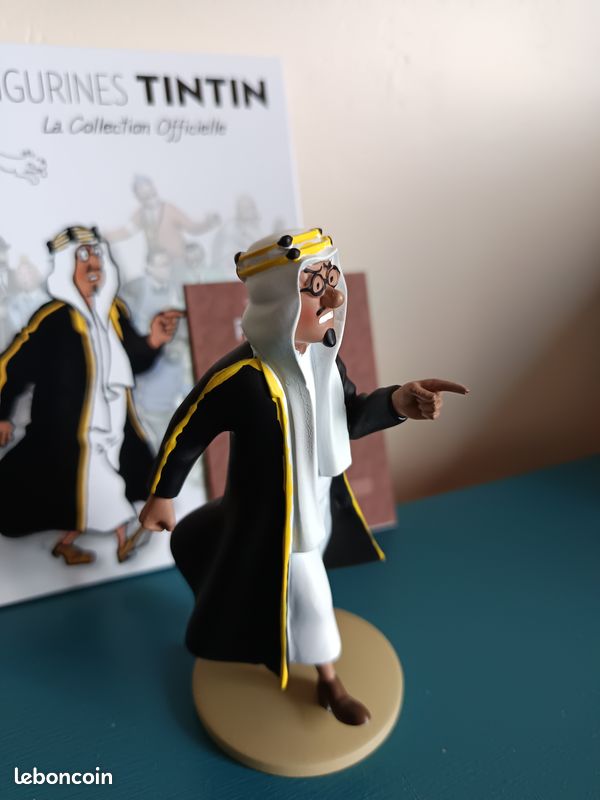 Figurine Tintin N°62 Mohammed Ben Kalish – Résine, Collection Officielle