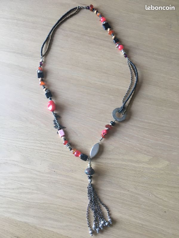 Lot de 7 colliers métal et perle (image 8)