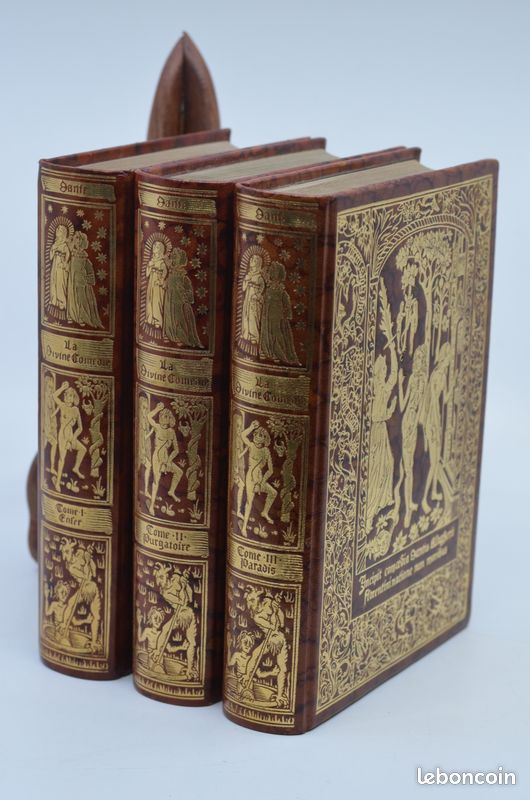 Dante – la divine comédie – 3 volumes jean de bonnot 1971 – botticelli (image 1)