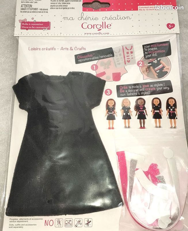 Tenue Complète (outfit) Pour Poupée Little Darling, Chérie Corolle Ou Paola Reina - Ensemble De Vêtements Neufs, 3 Pièces Probablement