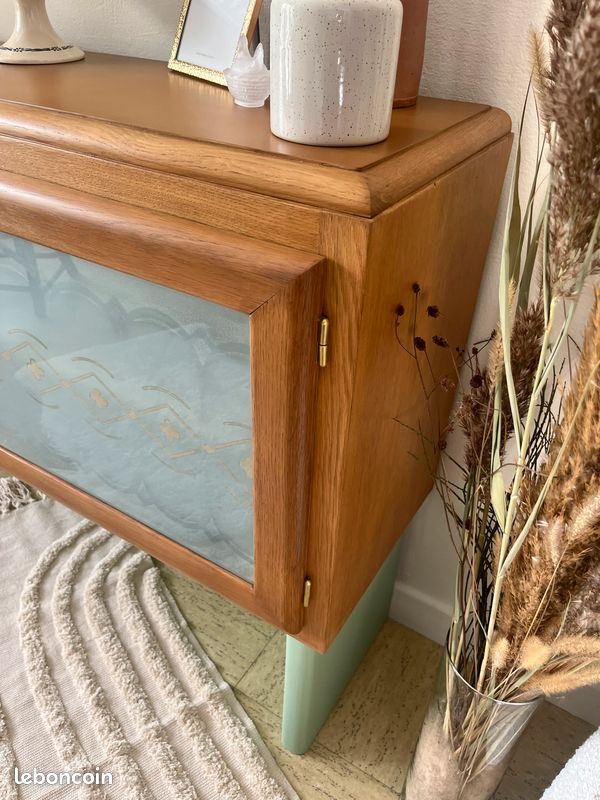 🌺🌸 Mobiliers Uniques - Enfilade, buffet bas "MADO" vintage - Art déco (image 15)