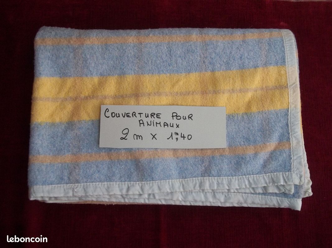 Couverture très propre diverses utilisations 2 m x 1,40 m ( nola ) (image 3)