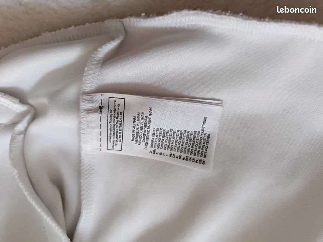 Adidas OM Olympique de Marseille Veste Survêtement Homme Taille M Blanche Bleue Vintage 2010 (image 5)