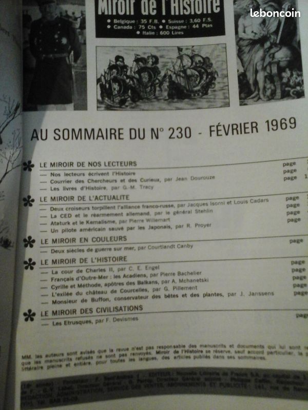 Miroir de l'Histoire Année 1969 (image 5)