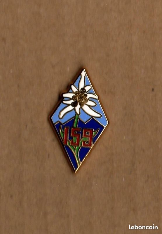 Insigne Militaire Ancien – 159e Régiment D'Infanterie Alpine Par Arthus Bertrand