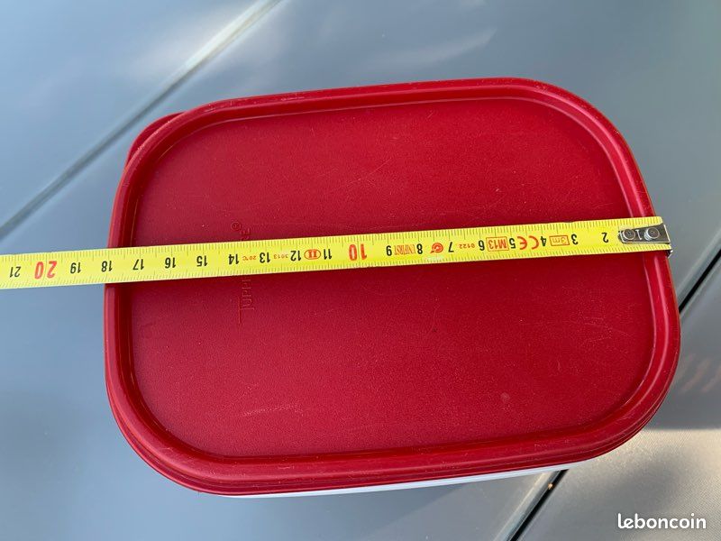 Boîtes de rangement Tupperware avec couvercles ROUGES - France, boite tupperware
