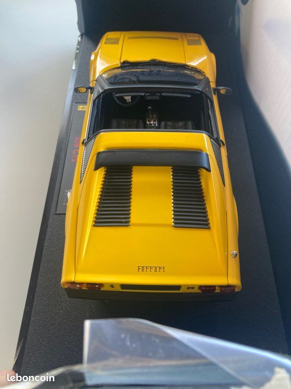 Miniature Brumm 1/43 Ferrari 328 GTS Jaune – Série Bburago Gold – Occasion France