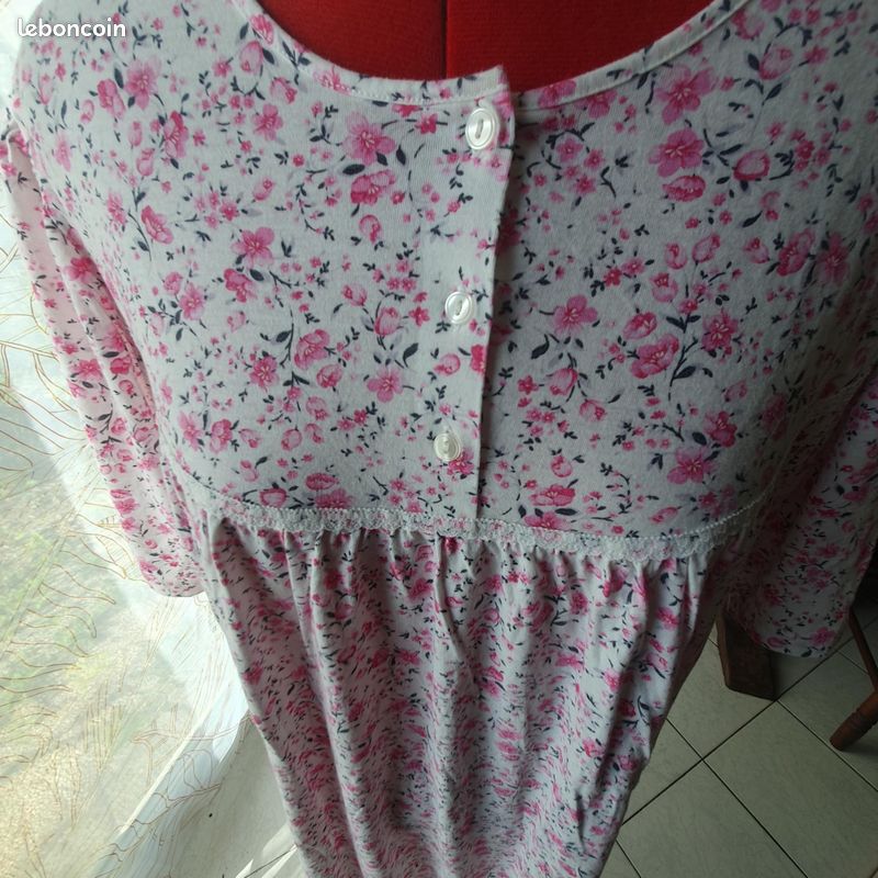 Chemise de nuit à fleurs 3XL (image 2)