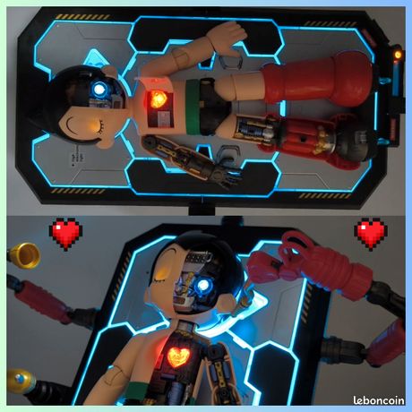 Figurine Astro Boy 30 Cm Avec Labo – Superbe état Neuf, Pile Sorti Du Carton !