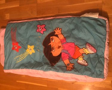 Joli petit duvet sac de couchage enfant Dora l'exploratrice : Achat occasion | Couettes Dora the Explorer Jaune Très bon état