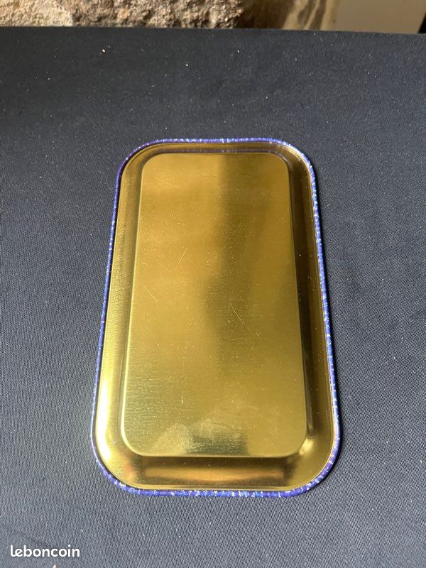 Lot de 3 petites plateaux en étain Quimper Faïenceries Henriot HB (image 6)
