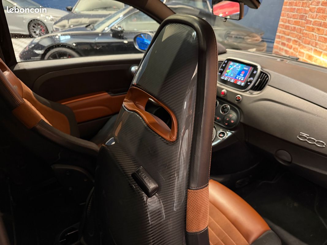 Fiat abarth 1.4 180 595 competizione 70th anniversaire suivi complet - sieges carbone - carplay - toit ouvrant (image 7)