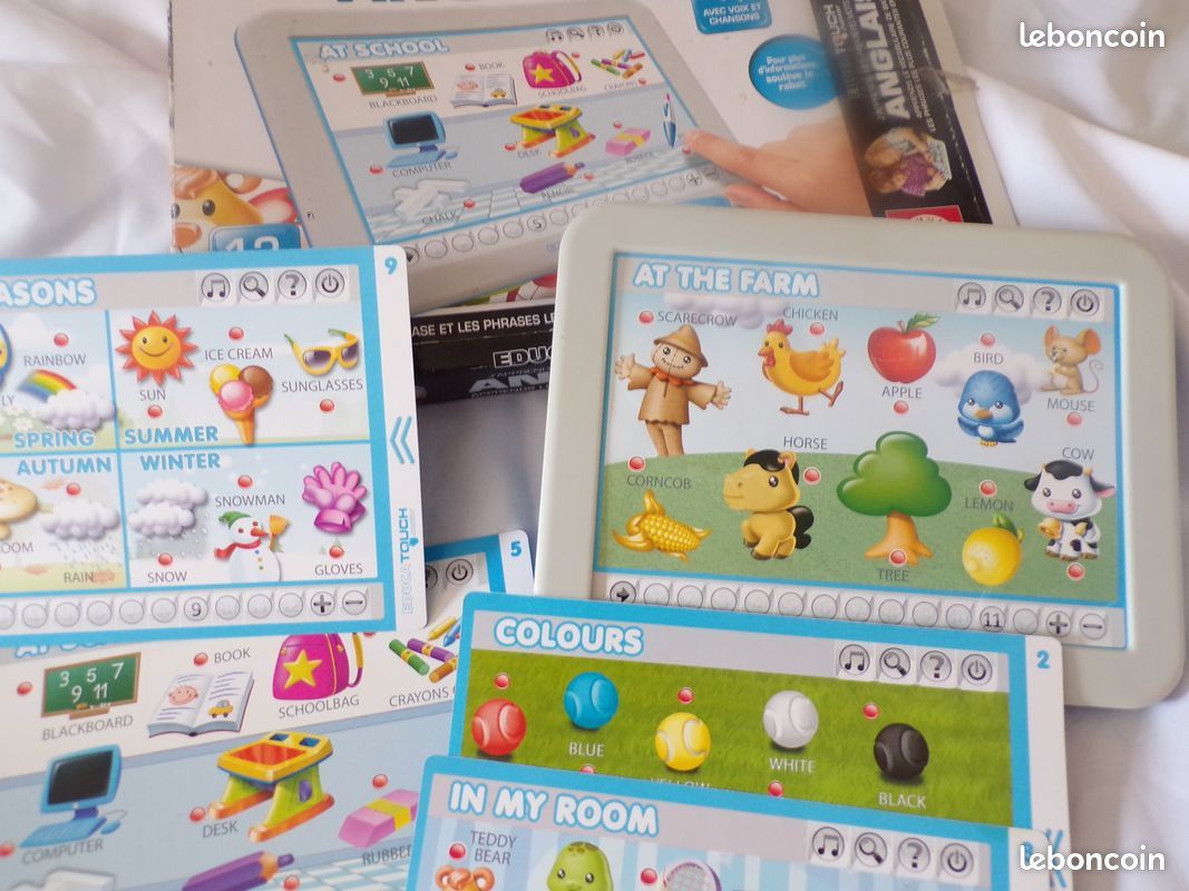 Tablette tactile apprendre l'anglais + fiches divers thèmes (image 2)