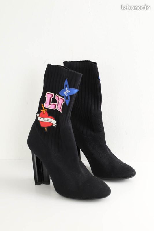 Boots noires Louis Vuitton Chaussures
