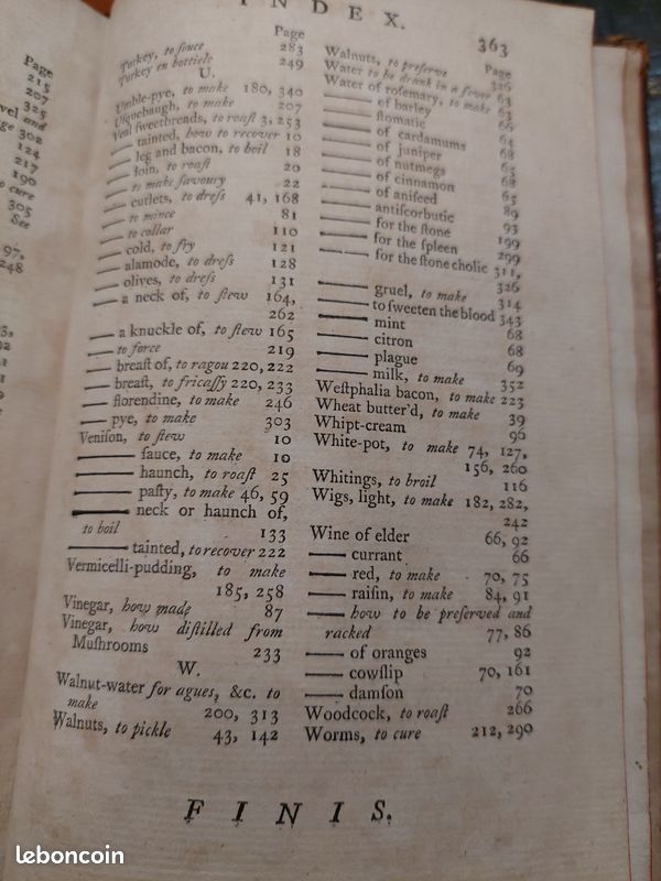London and Country Cook 1749 (ancien livre de cuisine) (image 13)