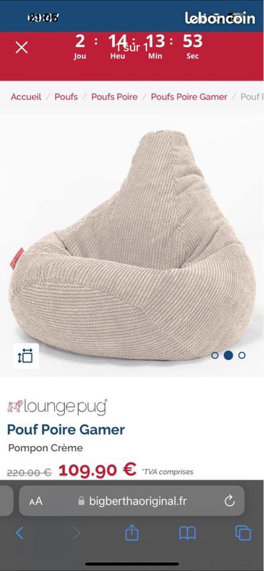Pouf poire gamer BIGBERTHA (image 3)