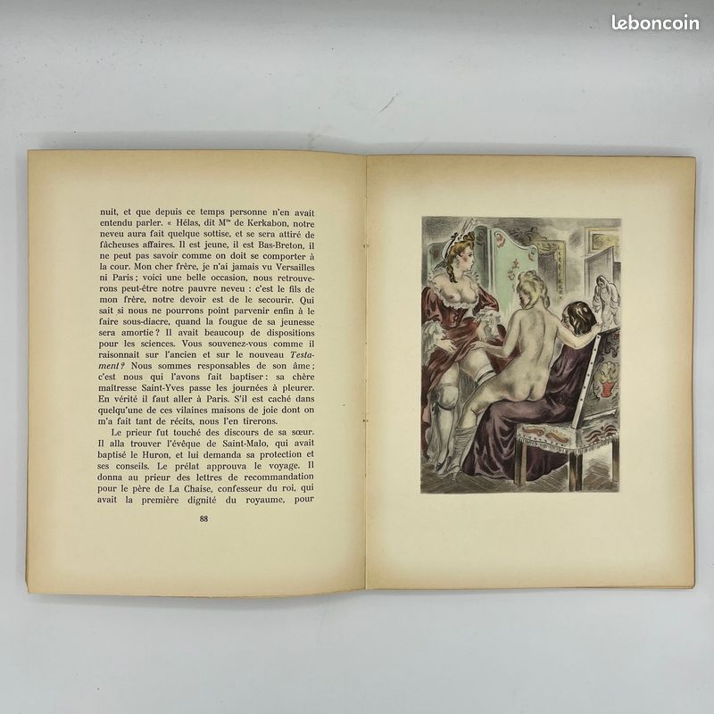 VOLTAIRE – L’ingénu, rare exemplaire original, ex num. 2223/2500, 1934, broché, souple et non coupé (image 6)
