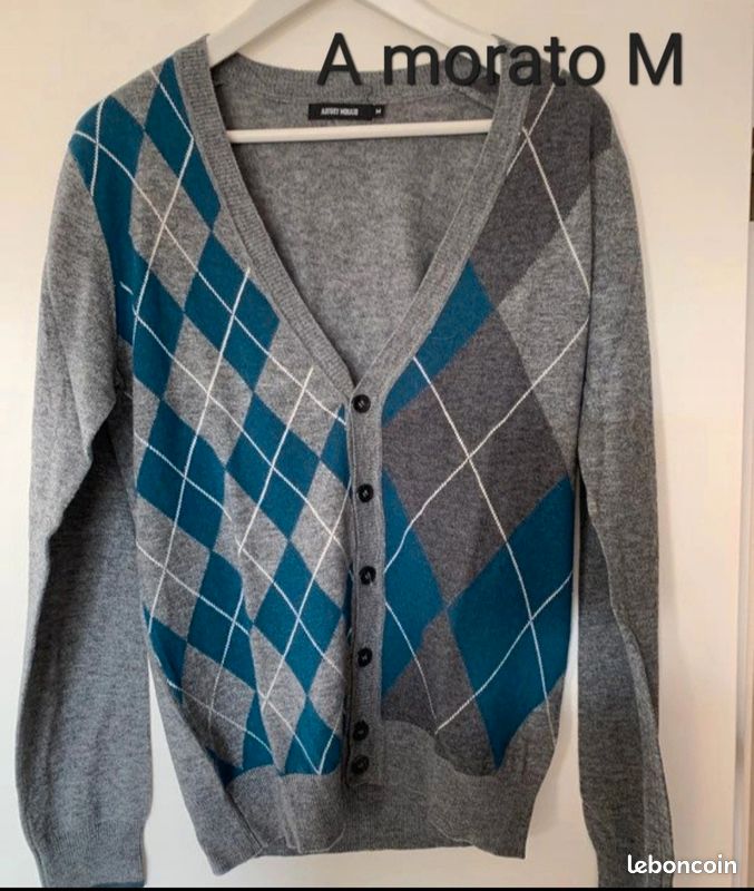 Pull Antony Morato Gris Taille M - Col Roulé, Viscose, Occasion Très Bon état, Style Décontracté